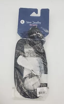 Vera Bradley Pet Leash In Glass Vines Small - 10-25 Lbs Black White • $14.02