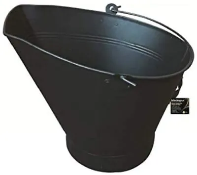 £13.99 • Buy Black Coal Bucket Fireside Accessories Kindling Log Coal Storage Scuttle Home 
