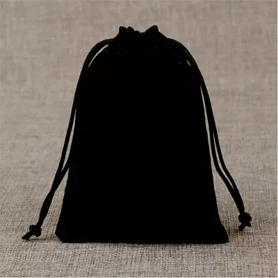 Soft Velvet Drawstring Gift Bags Wedding Jewellery Party Pouch Bag UK • £2.99