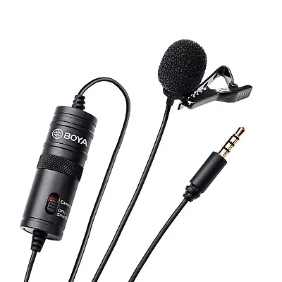 BOYA BY-M1 Lavalier Microphone For Smartphones Canon Nikon DSLR Cameras • $16.15