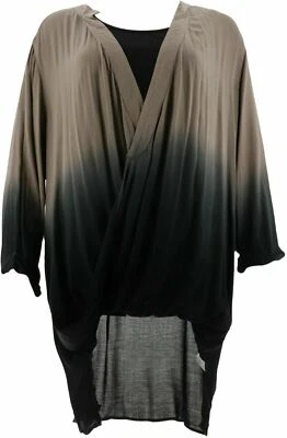 $14.99 • Buy Lisa Rinna Collection Dip Dye Crossover Top Tank Top-Dusty Taupe-Med-A299568-NEW