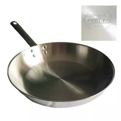 £26.99 • Buy PYREX MASTER Frying Pan Stainless Steel All Hobs Oven Proof 4 Sizes 2426,28,30cm