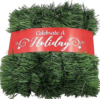 Christmas Garland Christmas Decorations Indoor Outdoor Artificial Greenery 50 FT • $23.26