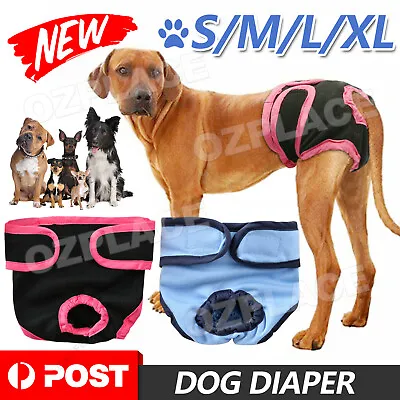Washable Female Pet Dog Cat Nappy Diaper Physiological Pants Panties Underwear • $7.25