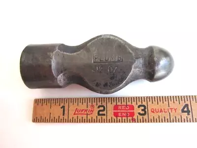 Vintage PLUMB Ball Peen Hammer Head 12 Oz. Machinist Blacksmith Tool • $19.97