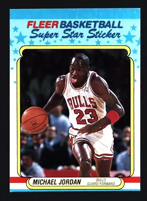 1988-89 Fleer Sticker   #7- Michael Jordan • $28.89