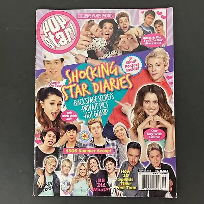 POP Star! August 2014 Vol. 15 No. 5 5S0S R5 One Direction 8 Giant Posters! • $24.95