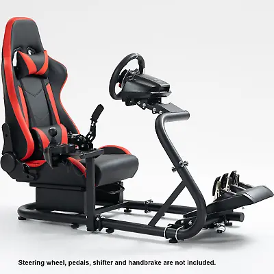 Marada Racing Simulator Cockpit With Red Seat Fit Logitech G29 G920 G923 GPRO • £289.99