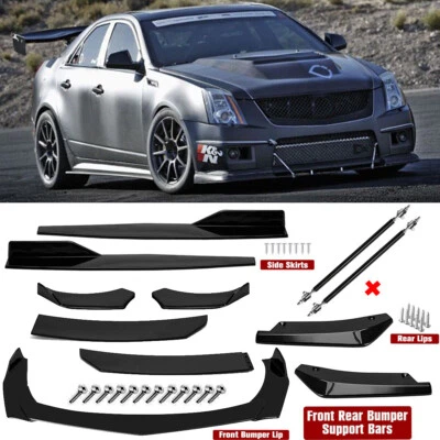 $39.99 • Buy For Cadillac CTS CTS Front Rear/ Bumper Lip Spoiler Splitter Body Kit Side-Skirt