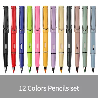  Magic 12-Color Everlasting Pencil Set: Unlimited Writing & Erasing Perfect For • $9.55