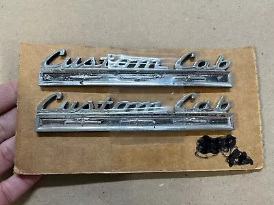 67-72 Ford Truck Custom Cab Trim Emblems Badges 1967-1972 F100 F250 F350 • $39.99