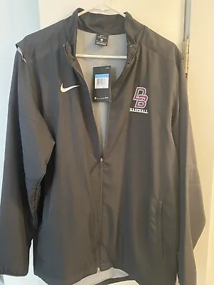 Nike Men's Dri Fit Size S Don Bosco Prep Baseball Jacket BLACK • $39.99