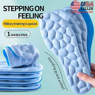 5D Massage Memory Foam Insoles Orthopaedic For Shoes Support Insoles For Unisex • $5.57