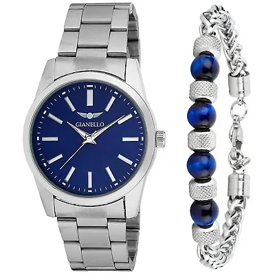 Gianello Men's Watch And Jewelry Sets Watch + Bracelet Combo • $28.89