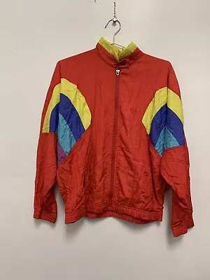 Vintage Sergio Tacchini Jacket Windbreaker Multicolor Size 6 • $42.50