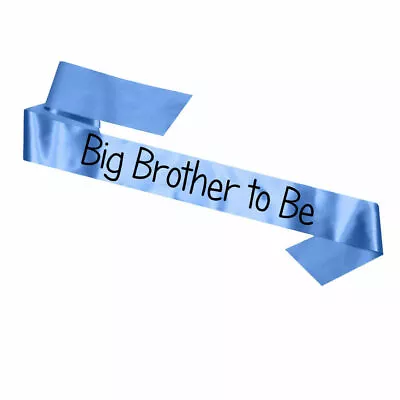 New Big Brother To Be Sash Baby Shower Party Sashes Kids Childrens Mum • £5.79