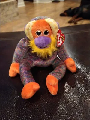 Ty Beanie Baby Bananas The Orangutan Monkey With Tags • $5.99