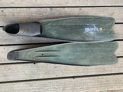Mares Instinct Pro Spearfishing Fins Camo Green Mens 9-1/2 To 10-1/2 • $49.95