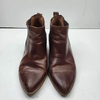 Madewell Women’s Brown Bonham Genuine Leather Boots Size 7.5 • $29.99