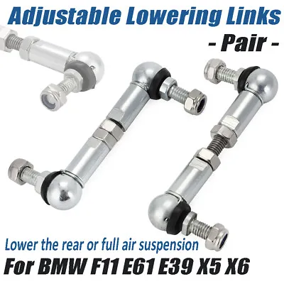 Adjustable Lowering Link Air Suspension Rod Touring For BMW F11 E61 E39 X5 X6 • $34.99
