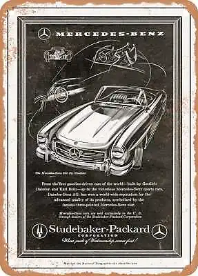 METAL SIGN - 1958 Mercedes Benz 300 SL Roadster Vintage Ad • $21.95