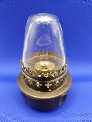 Antique Vintage Brass Chinese Opium Oil Lamp Hong Kong • $50