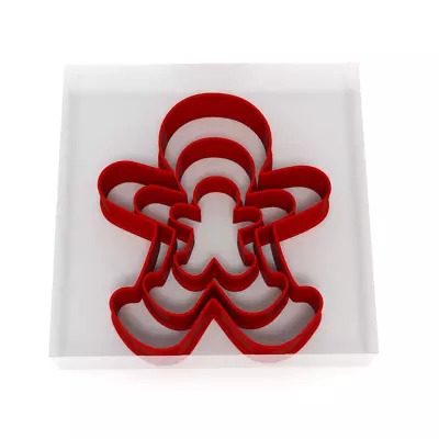 £3.99 • Buy Gingerbread Man Cookie And Fondant Cutter Set Of 3 Icing Decoration Cake