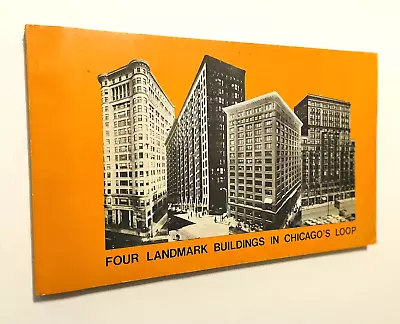 Four Landmark Buildings CHICAGO LOOP Architecture Preservation MONADNOCK Weese • $24.99