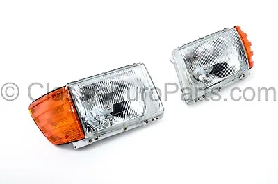 Euro Headlight Set For US Mercedes R107 C107 LHD Amber Turn Indicator Conversion • $3199