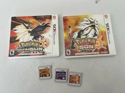 $89 • Buy Pokemon Ultra Sun And Ultra Moon Nintendo 3DS Games TESTED Bundle. Pokemon Sun