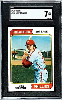 1974 Topps Mike Schmidt #283 Graded SGC 7 (NM) Baseball Card Phillies HOF • $121.45