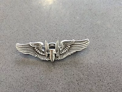 Antique Authentic Wwii Sterling Silver U.s. Army Air Force Aerial Gunner Wing 3  • $45.99