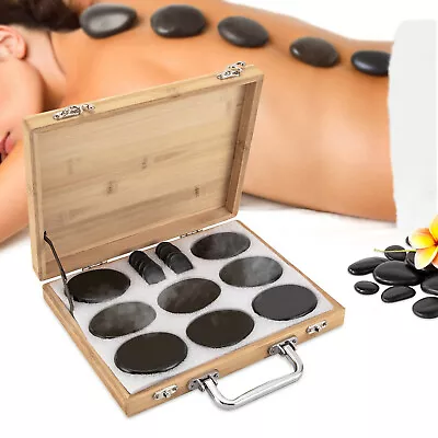 Massage Stone Warmer Set Portable Basalt Hot Stone For Home Spa With Heating Box • $41.50