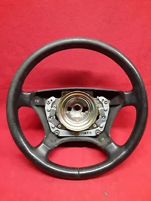 1990-1999 Mercedes W124 W201 190E 300SD S320 S420 Black Leather Steering Wheel • $92.94