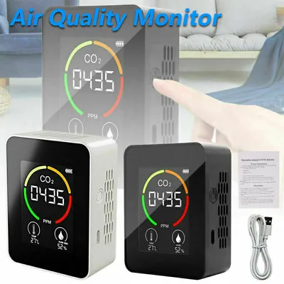 $14.66 • Buy CO2 Meter Air Quality Monitor 400-5000 PPM Sensor Carbon Dioxide Detector LN