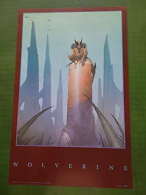 Marvel Wolverine Poster 1990 Original Moebius • $108.48