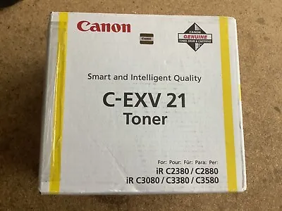 Genuine Canon C-EXV 21 Yellow Toner For IR C2380 C2880 In Sealed Box • £12.95