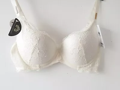 Wacoal MARQUISE Memory Foam PUSH UP Full Patterned Lace Bra  Size 36B RRP £74.00 • £12.99