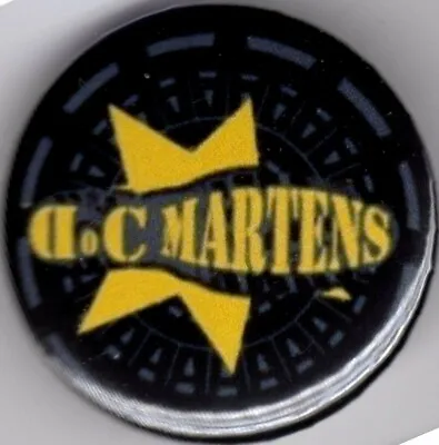 DR MARTENS Pin Badge 25mm - SKINHEAD - DOCS VESPA LAMBRETTA SCOOTER MOD TROJAN  • £1.40