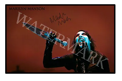 Marilyn Manson Signed 12x18 Inch Photograph Poster - Antichrist Superstar • $28.95