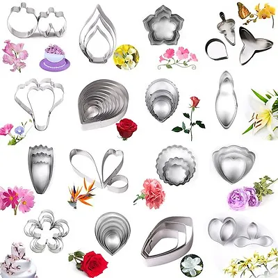£1.19 • Buy Stainless Steel Flower Leaf Biscuit Cookie Cutter Fondant Cake Decor Mold Tool