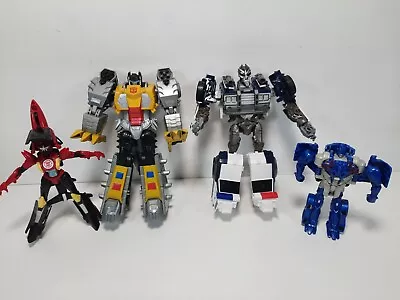 Transformers Lot Of 4 Grim Lock Barricade Wing Blade Optimus Prime L@@K • $8.99