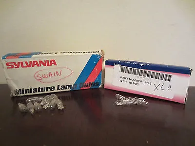 Lot Of 14 Sylvania No. 73 Miniature Lamps Light Bulbs Wedge Base Automotive • $18.97