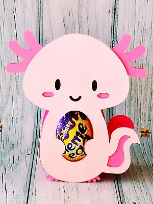 Axolotl Easter Egg Holder Party Gift Minecraft Cardstock  • £2