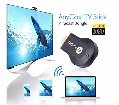 AnyCast Dongle 1080P HDMI Android TV Wifi Receiver | Free Shipping • $14.01