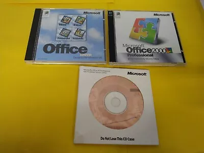 Microsoft Office XP Pro 2002 W/Publisher 2002 + Office 2000 + Office Standard 95 • $31.29