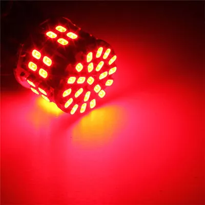 1156 BA15S LED Reverse Light Backup Bulb White Red 50-SMD Parking DRL Lamp • $7.51