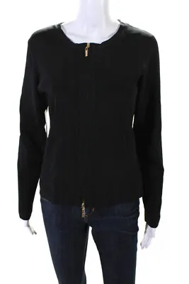 Guess By Marciano Women's Double Zip Braided Back Blouse Black Size M • $60.99