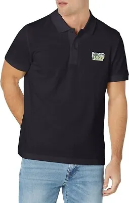 Lacoste Men's Short Sleeve 1927 Badge Regular Fit Polo Navy Blue Size M • $68.51