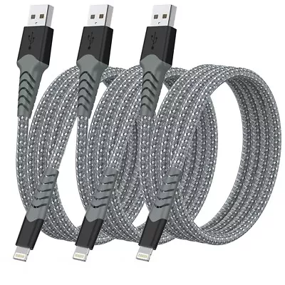 Boreguse IPhone Charger Lightning Cable 3 Pack 3FT [Apple MFi Certified]-AU • $15.44